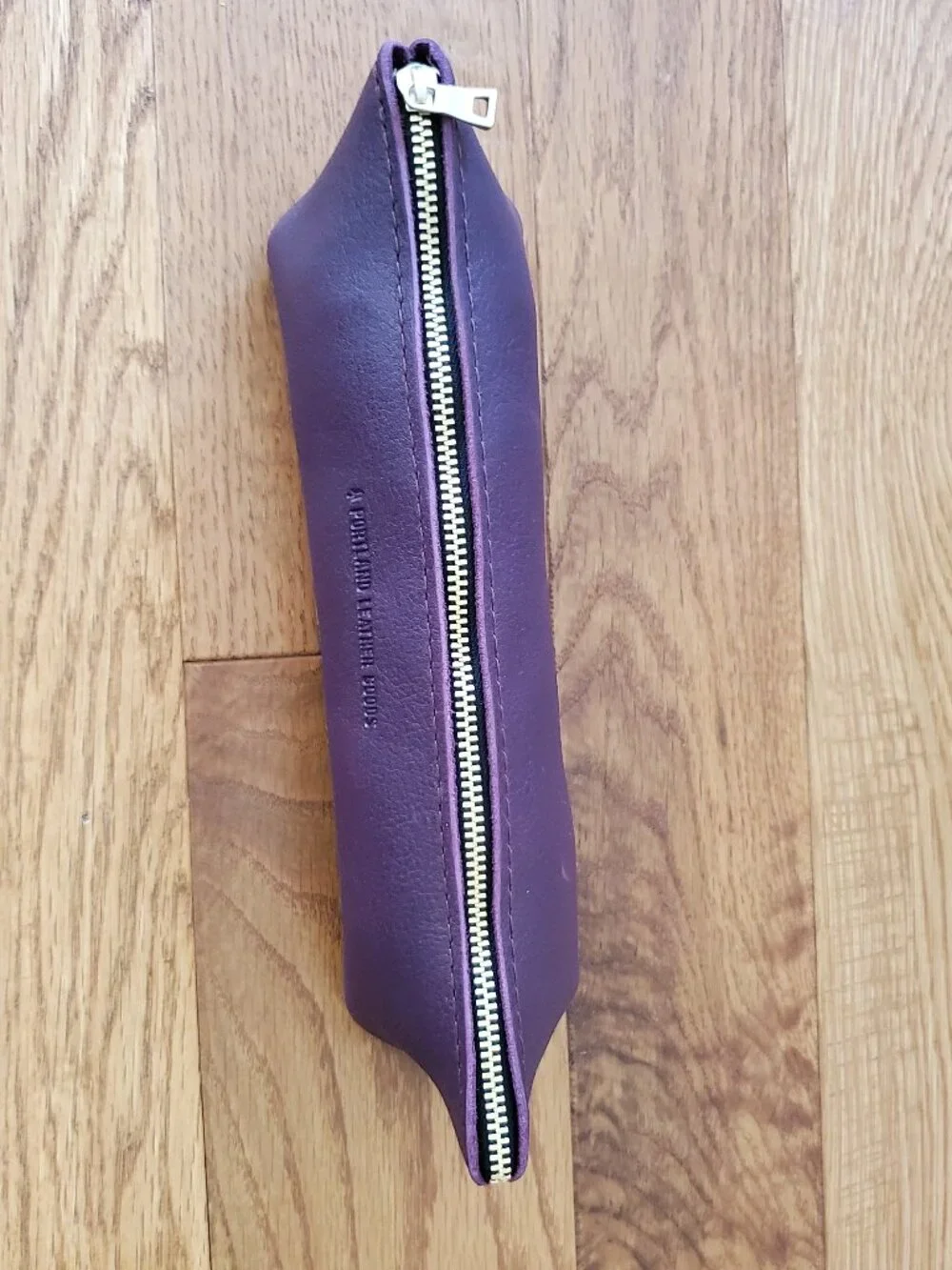 Portland Leather PURPLE family OG Canoe Pouch/ Pencil Case